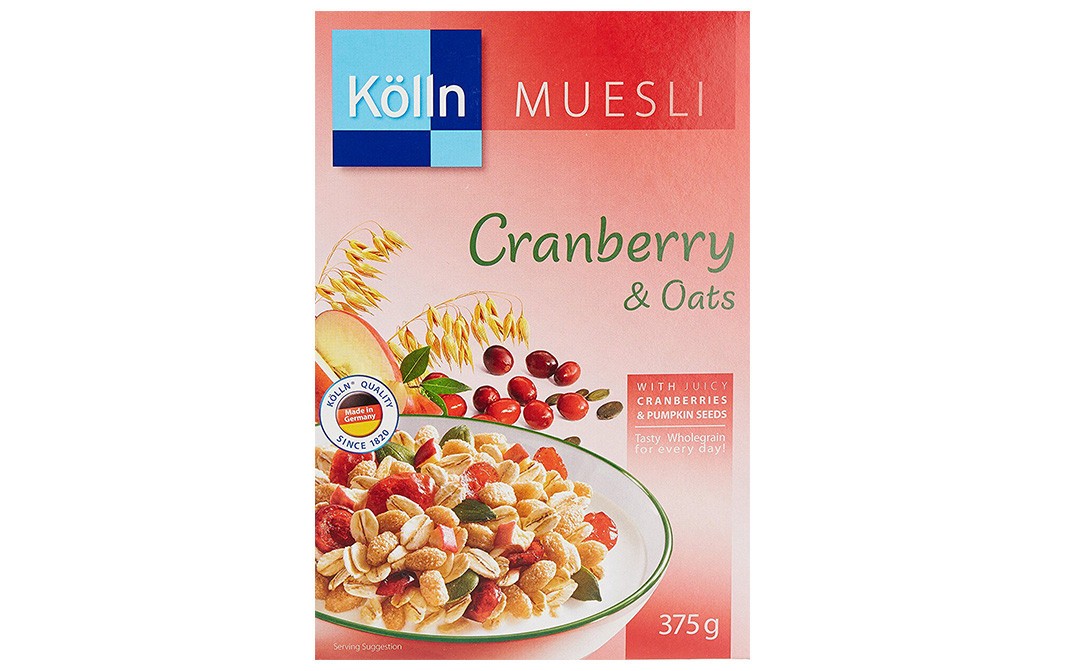 Kolln Muesli Cranberry & Oats    Box  375 grams